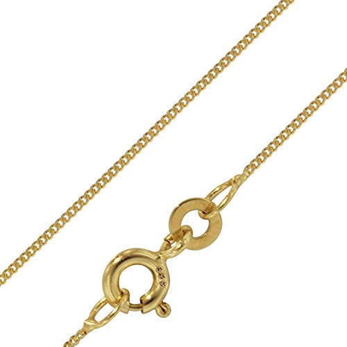 trendor Feine Panzerkette 333 Gold 0,8 mm Längen 36-60 cm elegante goldene Kette, wunderschöne Geschenkidee, Halskette aus Echtgold 72436-50 50 cm