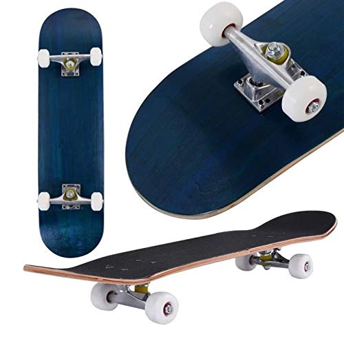 Komplettes Skateboard 79 * 20cm Skateboard mit ABEC-9 Kugellagern, 7 Lagen Double Kick Concave, MAX Belastung 150kg