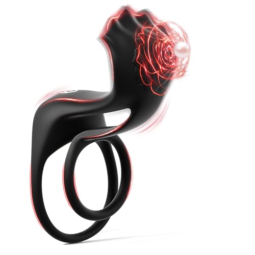Haxzizy Dual Penisring Vibrator mit APP, Sexspielzeug für Paare, Superweicher Silikon-Klitoris-Stimulator, Cockring mit 9 Vibrationsmodi, IPX7 Wasserdicht USB-C, Erektionshilfe, diskrete Verpackung