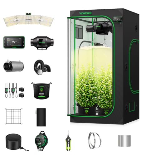 VIVOSUN Smart Growzelt Komplettset 100x100x180cm für Indoor Growing