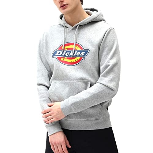 Dickies Herren ICON Logo Hoodie Hooded Sweatshirt, Grigio Sport,