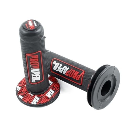 Motorrad Dirt Pit Bike 7/8Inch Lenker Rubber Brake Hand Grips-Rot
