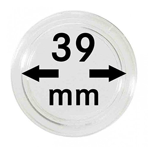 LINDNER Das Original Münzkapseln Innen-Ø 39 mm, 10er-Packung