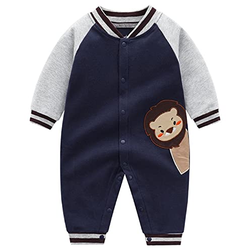 Neugeborene Strampler Baby Spielanzug Jungen Mädchen Schlafanzug Baumwolle Overalls, 0-3 Monate