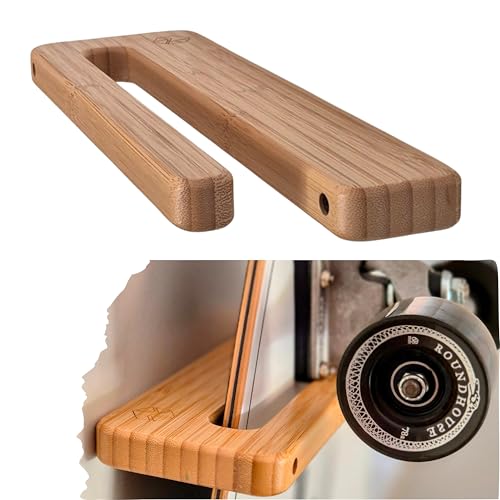 Enhanc3d Designs Vertikaler Bambus-Skate-Halter – Modernes und robustes Design – Skateboard-Wandhaken – Longboard-Wandhalter – In Europa entworfen.