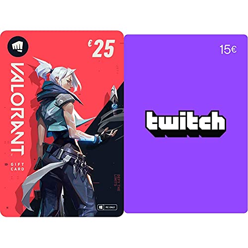 VALORANT €25 Guthaben (Digital Code) + Twitch €15 Guthaben (Digital Code)