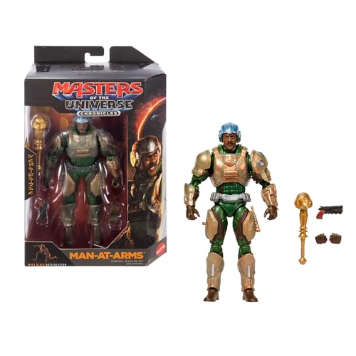 ​Masters of the Universe Actionfigur Chronicles Man-At-Arms, Maßstab 1:12, Waffenmeister Duncan detailgetreu zum Film von 2026, 30 Bewegungspunkte, Idris Elba, JKJ25