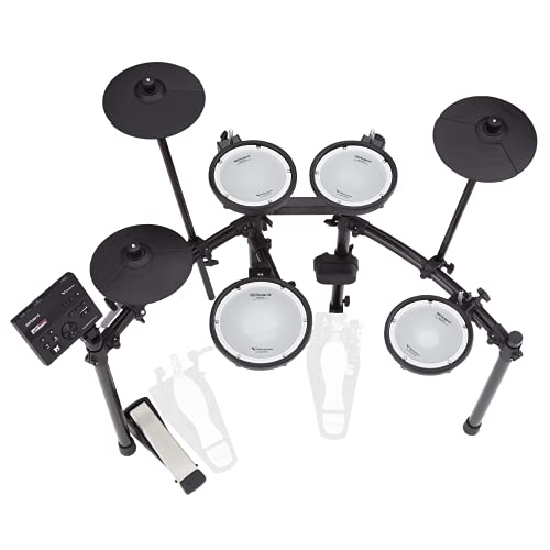 ROLAND TD-07DMK elektronisches V-Drums Kit, Legendäres zweilagiges Mesh-Head-Kit mit herausragender Ausdruckskraft und Spielbarkeit, Bluetooth Audio & MIDI