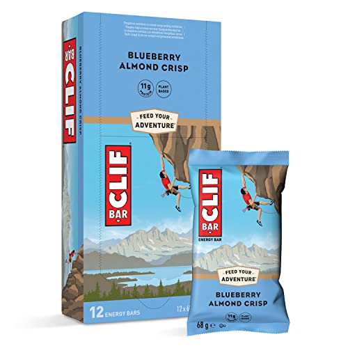 CLIF Bar Bar Energieriegel Blueberry Crisp, 12 er Pack (12 x 68 g)