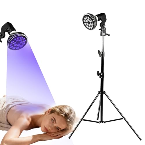 Bräunungslicht Solarium Portable Tanning Lamp für Home Gesichtsbräunung Tageslicht für Gesicht und Körper für zu Hause with Adjustable Stand and Hanging Hooks (cc)