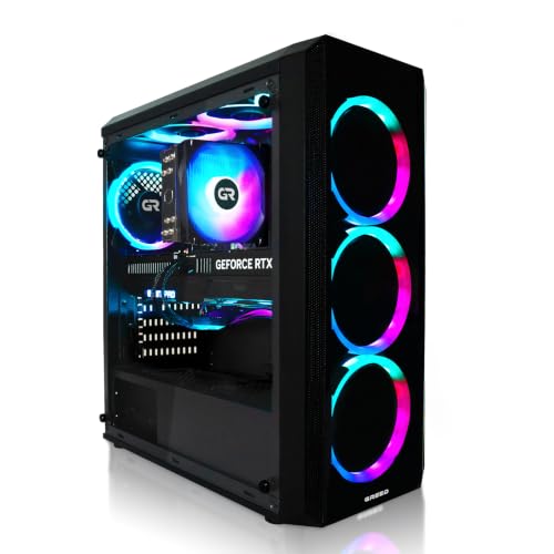 Greed® MK2 - High End Gaming PC - AMD Ryzen 7 5700X & Nvidia Geforce RTX 5060Ti (8GB) - Ultra Schneller RGB Computer + 4K Raytracing Rechner mit 4,60 GHZ - 32 GB DDR4 RAM - 1TB SSD - WLAN + W11 Pro
