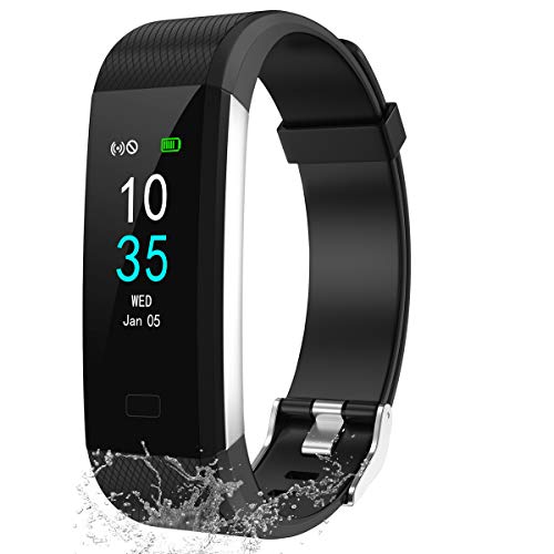 LEBEXY Fitness Armband Schrittzähler, Fitness Tracker mit Kalorienzähler, IP68 Wasserdichter Smartwatch Fitness Uhr Sportuhr Aktivitätstracker
