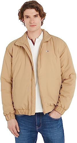 Tommy Jeans Herren Windbreaker Jacke Essential Stehkragen, Beige (Relic Tan), XXL