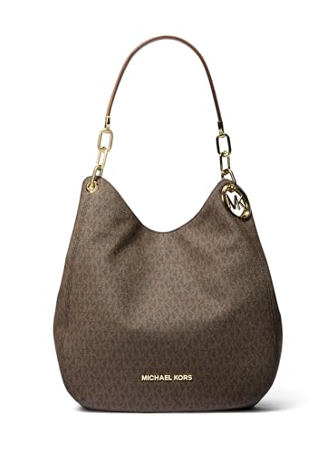 Michael Kors Damen Lillie Hobo Schultertasche, Brown/Acorn, 31.8 x 34.3 x 12.7 cm