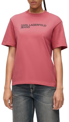 KARL LAGERFELD JEANS Regular Short Sleeves Essential Tee, Slate Rose, L