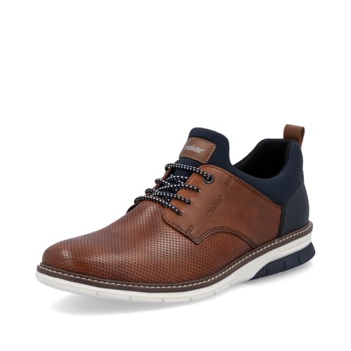 Rieker Herren Low-Top Sneaker 14450, Männer Halbschuhe,Turnschuhe,Laufschuhe,straßenschuhe,Strassenschuhe,Sportschuhe,braun (22),42 EU / 8 UK