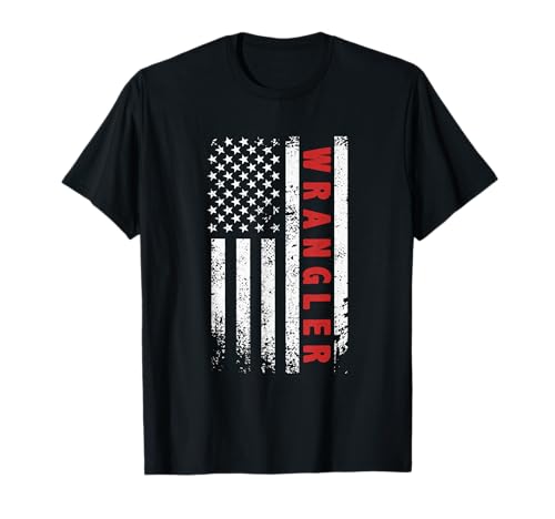 US Wrangler-Profession Independence Day Red Line USA Flagge T-Shirt