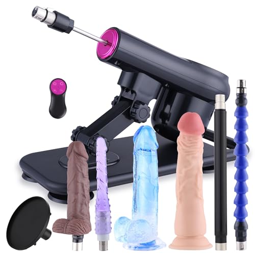 Fickmaschine Sexmaschine mit Fernbedienung Sexspielzeugmaschine für Erwachsene 3XLR mit 8 Aufsätzen Dildo-Maschine für Männer und Frauen Automatische Stoßmaschine mit realistischem Dildo