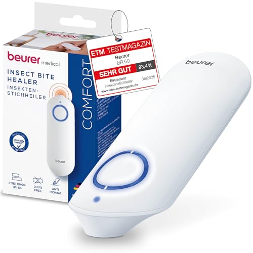 Beurer BR 60 Insektenstichheiler, Mückenstich Hitzestift zur Behandlung von Insektenstichen- und bissen, elektronischer Stichheiler ohne chemische Stoffe, lindert Juckreiz und Schwellungen
