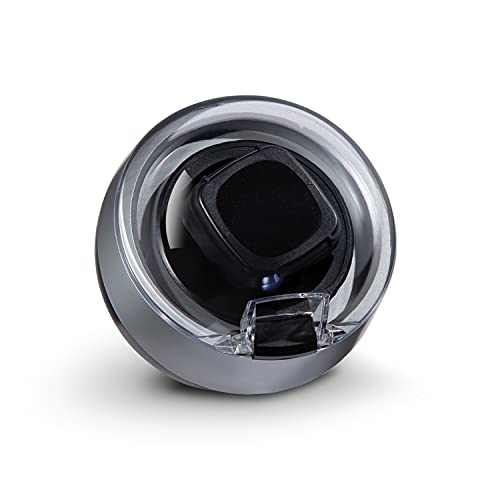 Klarstein St. Gallen ll Uhrenbeweger, Links- / Rechts- oder bidirektionaler Lauf, 4 Programme: 650/900 / 1200/1500 TPD, zuschaltbare LED-Beleuchtung, Touch-Bedienfeld, Silber