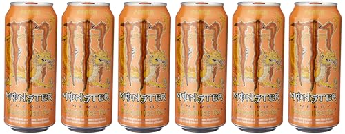 Monster Dragon Tea Pfirsich, 473 ml, Energiepackung, 6 Stück