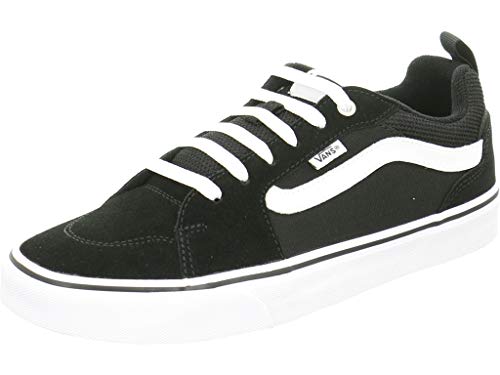 Herren Vans Größe 42,5, Filmore Sneaker Schwarz & Weiß Wildleder & Mesh Canvas Sportschuhe, Low-Top Turnschuhe für Herren, Leichte Herrenschuhe von Vans Active Wear Range (EU 42,5)
