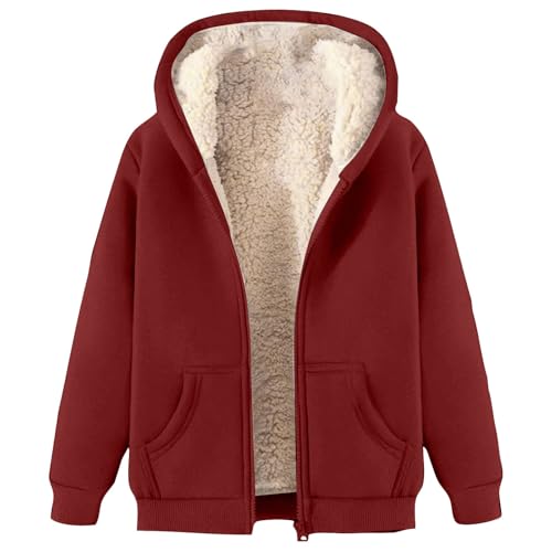 Generisch damen winterjacke sale, Winterjacke Herren Fleecejacke Warme Gefütterte Jacke Männer Mantel mit Reißverschluss Herren Winddicht Wintermantel Sweatjacke, warehouse deals angebote rückläufer