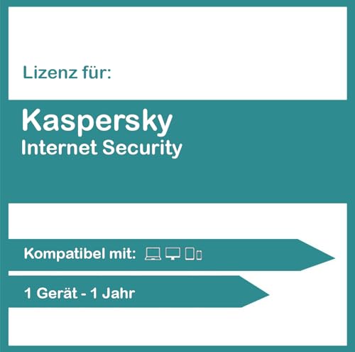 Lizenz für Kaspersky Internet Security | 1 Gerät - 1 Jahr | 2024 | Vollversion | PC/Mac/Android | Lizenzcode per Post in einer frustfreien Verpackung von Software-Monkeyz