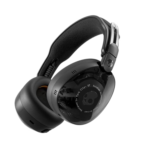 Skullcandy Aviator 900 ANC kabelloser Over-Ear-Bluetooth-Kopfhörer, THX Spatial Audio mit Head Tracking, Adaptive Noise Cancelling, bis zu 60 Stunden Akkulaufzeit, Mikrofon für iPhone Android - Black