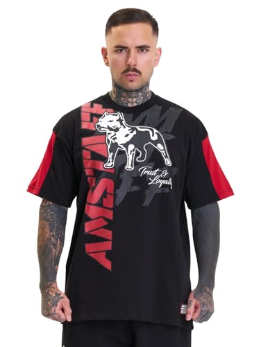 Amstaff Herren Kurzarm T-Shirt Gorro Schwarz L