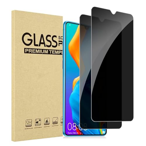 JMDZDL Schutzfolie für Huawei P30 Lite Sichtschutz, [2 Stück] Privatsphäre Schutzglasfolie für P30 Lite Privacy Displayschutzfolie 9H Härte Anti-Spy Gehärtetes Glas Anti-Spähen Blickschutzfolie