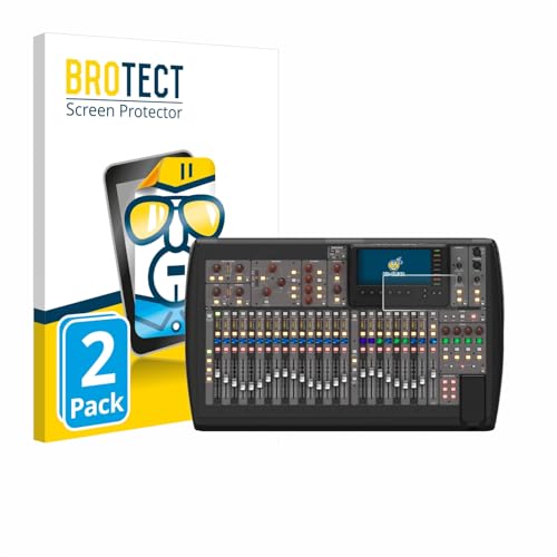 BROTECT 2 Stück Schutzfolie für Behringer X32 Displayschutz Folie Made in Germany, Ultra-Klar