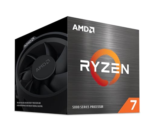 AMD Ryzen 7 5700 Prozessor (8 Kerne/16 Threads. 65W TDP. Sockel AM4. L2+L3 Cache 20 MB. Bis zu 4,6 GHz Boost-Takt. Wraith Stealth Kühler)