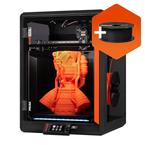 Original Prusa 3D-Drucker CORE One L – CoreXY High-Speed Großformat Profi – Beheizte 60°C Kammer – Inkl.Auspacken&Drucken – Privacy Offline-Modus – Für Business&Home – Warp-frei 30x30x33cm, Made in EU