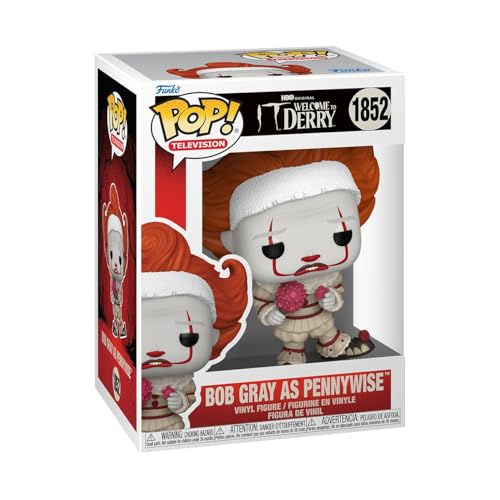 Funko POP! Television: IT - Welcome to Derry - Bob Gray as Pennywise - Sammelbare Vinylfigur - Geschenkidee - Offizielles Merchandise - Spielzeug für Kinder & Erwachsene - Modellfigur für Sammler