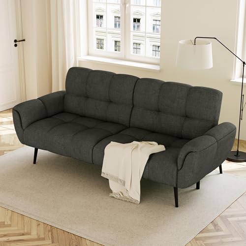 JIEXI Sofa Mit Schlaffunktion, Klappsofa Sofa 3 Sitzer, Schlafsofa 155x85cm, Bequemes Geeignet Für Wohnzimmer, Büro, Zimmer, Schlafzimmer, Lounge