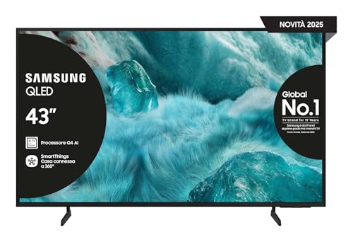 Samsung QLED Q7F 4K Smart TV 43 Zoll (108 cm) mit AI-Vision, 100% Farbvolumen mit Quantum Dot, HDR10+, Q4 AI Prozessor, One UI Tizen, Wi-Fi, Bluetooth 5.3 und Motion Xcelerator