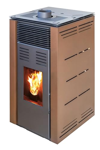 JOIMA - Pelletofen ohne Strom Natur Style Modell 8 kW (Braun)