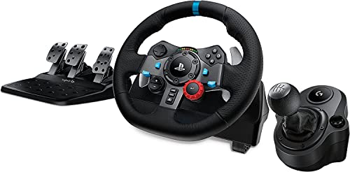 Logitech G29 Driving Force Race Wheel + Logitech G Driving Force Shifter Bundle for PS3 and PS4 (Refurbished)