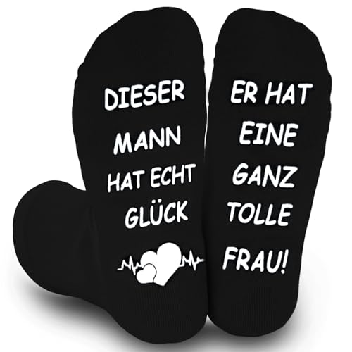 WAMIOKAGRO Geschenke für Männer Frauen, Lustige Socken Weihnachtsgeschenke, Partner Hochzeitstag Valentinstag Jahrestag Personalisierte Geschenke für Frauen Männer Ehefra Ehemann Freundin Freund