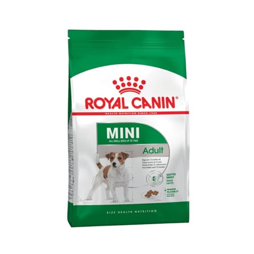 Royal Canin Mini Adult | 4 kg | Alleinfuttermittel für Hunde Kleiner Rassen | Omega -3 Fettsäuren für Haut und Fell | Abgestimmter Energiegehalt und angepasste Krokettengröße