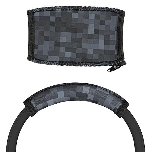 Geekria Flex Stoff Stirnband Abdeckung kompatibel mit Skullcandy Crusher Evo/Crusher ANC/Crusher ANC2, Hesh 3/Hesh Evo/Hesh ANC, Venue Kopfhörer, Schweißschutz (MC Stone)