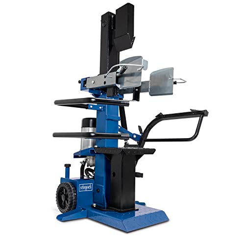 Scheppach Compact 10t Meterholz Holzspalter stehend 400V | 10 Tonnen Spaltkraft | 3500W Leistung | Holzlänge 1070mm / max. Ø 380mm | schwenkbarer Tisch | Hartholz & Weichholz - mit Fahrvorrichtung