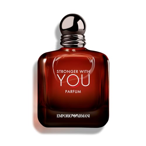 Emporio Armani Stronger With You Parfum, Armani Beauty für Herren, Herrenduft, Holzig-warmer Amber-Duft, mit Rum, Bergamotte, Lavendel, Zedernholz und Vanille, 100ml