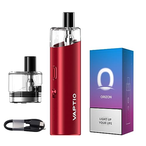 VAPTIO Orizon Kit Elektronisches Zigaretten 1500mAh 25W Vape Pen mit 0,6ohm Spule 4,0 ml Pod,kein E-Liquid kein Nikotin (Magenta)