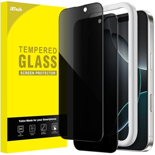 JETech Sichtschutz Schutzfolie für iPhone 16 Pro, 2 Stück