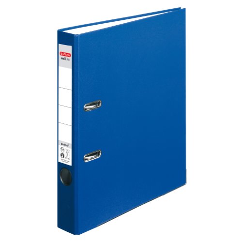 Herlitz 5450408 Ordner maX.file protect (A4, 5 cm, mit Einsteckrückenschild) blau, 1 Stück