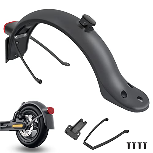 minghaoyuan Elektroroller Hinterer Kotflügel, Hinten Kotflügel mit Hook und Rücklicht für X-mi M365 / M365 Pro / M365 1S / M365 Pro 2 Elektroroller Kotflügel Ersatzsatz mit Leerem Nummernschild