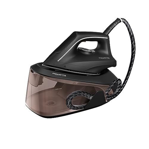 Rowenta VR5120 Easy Steam Dampfbügelstation, 2400 Watt, 110 g/Min. variabler Dampf, 210 g/Min. extra Dampfstoß, schnellaufheizend, 1,4 L Wassertank, Antikalk-System, Eco-Modus, Zimt/Schwarz