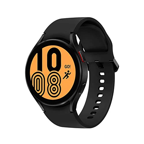 Samsung Galaxy Watch 4 44mm Smartwatch Watch, Gesundheitsüberwachung, Fitnesstracker, Lange Akkulaufzeit, Bluetooth, Schwarz, 2021 [Italienische Version]